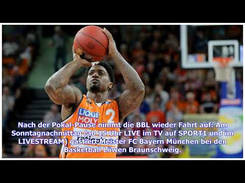 BBL: Basketball Löwen Braunschweig – FC Bayern LIVE im TV, Stream & Ticker