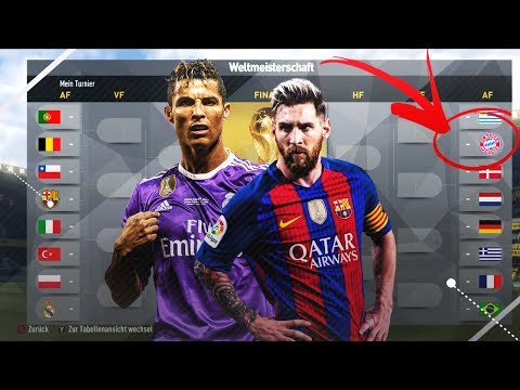 KÖNNTEN BARCELONA, REAL MADRID ODER DER FC BAYERN DIE WM GEWINNEN??!!  FIFA 17 EXPERIMENT#26