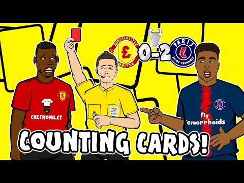 ?POGBA RED CARD – Counting Cards!? Man Utd vs PSG 0-2 Parody Song Goals Highlights