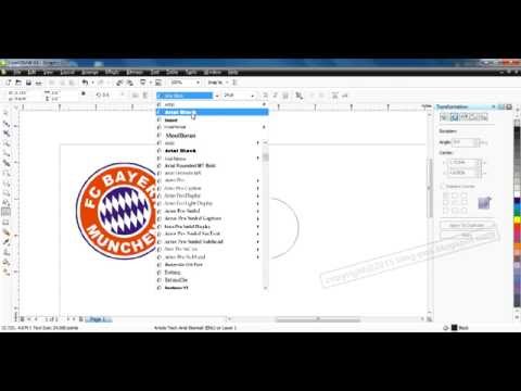 Logo Bayern – Video Tutorial Cara Membuat Logo Bayern Munchen Menggunakan CorelDraw