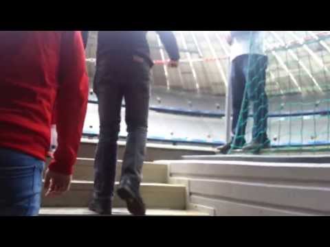 FC Bayern Munchen Slovenija Fan Club….Alainz Arena/players tunnel! 25.5.2013