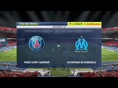 Paris saint Germain Vs olympique de Marseille ligue1 Balotelli lineup and result prediction FIFA19