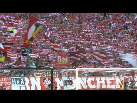 FC Bayern München "Forever Number One" beim Spiel gegen Bayer Leverkusen,Allianz Arena