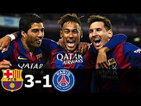 FC Barcelona vs PSG 3-1 All Goals and Highlights (UCL) 2014-15 HD 720p [Amazing Match]