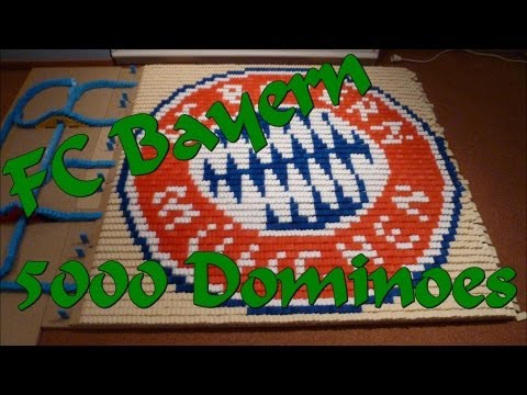 FC Bayern Logo in Dominoes