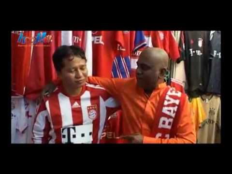 Malaysian Bayern Munich fan jersey collection on Astro's Bola @ Mamak