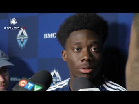 Alphonso Davies talks about scoring his first MLS gol,