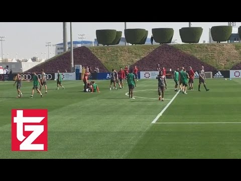 Der FC Bayern im Trainingslager 2017: Schrecksekunde und Lattenschüsse (München/Doha)