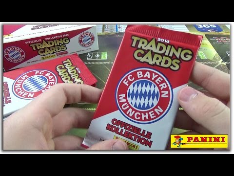 FC Bayern München 10 Booster Unboxing (Trading Card Game) 2016