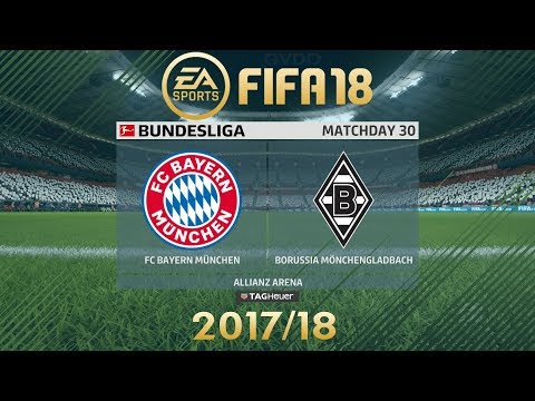 FIFA 18 FC Bayern München vs Borussia Mönchengladbach | Bundesliga 2017/18 | PS4 Full Match