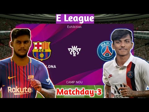 Barcelona vs PSG | E League | Matchday-3, 1 | Pes 2020 Mobile Gameplay | Malayalam Commentary |